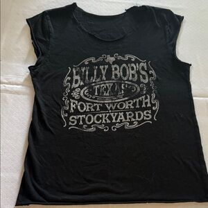Vintage Billy Bob's Fort Worth Stockyards 100% cotton. Size M.